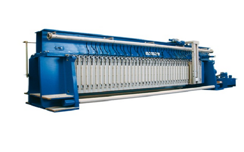 Filtro prensa de membrana de cámara para la industria del papel