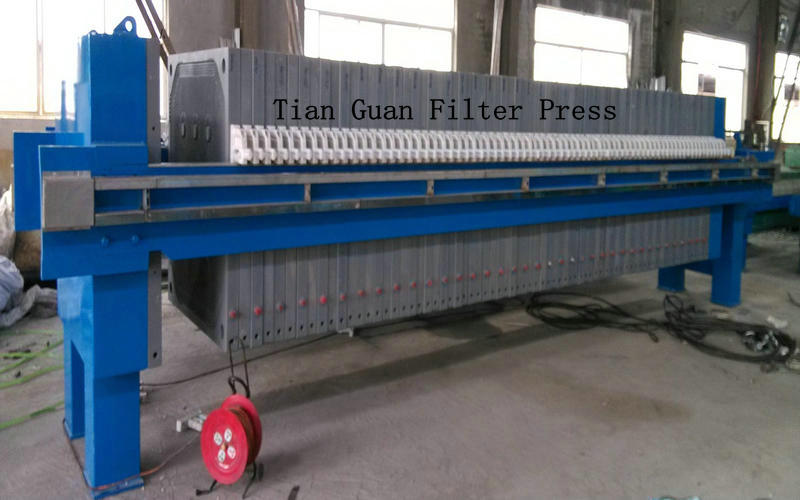 Confiabilidad Diafragmas flexibles Filtro prensa de aguas residuales